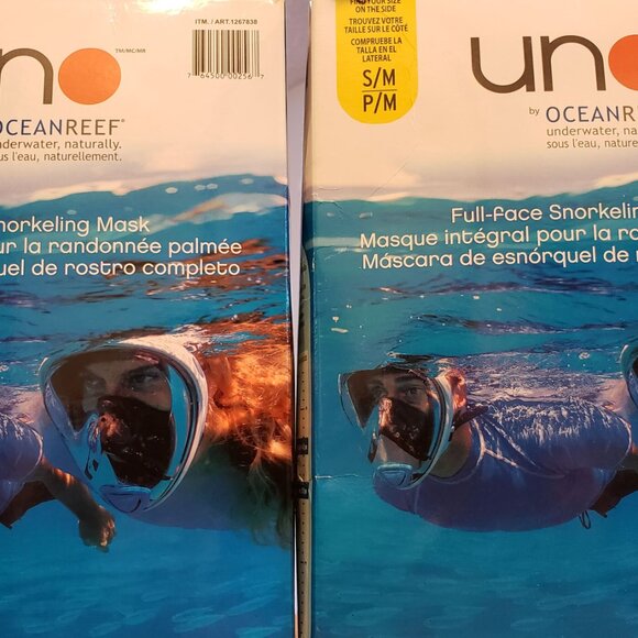 Ocean Reef Aria Full Face Anti Fog Dry Snorkel Mask size SM - Picture 3 of 6